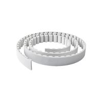 1M/2M/5M/10M/lot 2GT White Pu Polyurethane with Steel Wire Belt Width 6/10mm GT2 Open Belt for 3D Printer(1M,10mm)