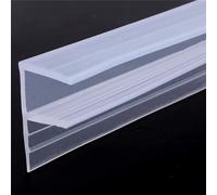 1M 2M F/U Shape Glass Seal Strip Silicone Bath Shower Weather Strips Draft Stopper for Door Window 6/8/10/12Mm Sealing Strips(Fshape,10mm*2M)