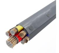 1m (3.3 Ft) Snap-On Cable Sleeve，Gray Server Room Cable Organizer, Insulating, Flame-Retardant, Water-Resistant，Reusable(5.7cm/2.2in)