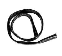 1m/3.3ft X 19mm/0.7in Black Braided Fiberglass Fire Sleeve, Heat Shield Wrap Protector, Ideal for Hydraulic Hoses, Pneumatic Lines, Wiring Bundles