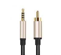 (1M) 3.5mm Digital Audio Coaxial Cable Hd Rca Lotus Head Conversion Cable For Stereo Receiver Speakers Projector