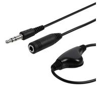 1M 3.5mm Headphone Extension Lead Volume Control In Line Plug To Jack Cable Aux