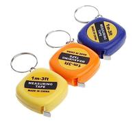 1m/3ft Children Height Ruler 1pc Easy Retractable Measure Ruler Tape Mini Random Portable Ruler Color Pull Keychain