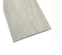 1m*5cm Floor Transition Strip, Self-Adhesive PVC Flooring Threshold Strip, Flat Laminate Profile Flooring Edge Trim Strip - White Woodgrain