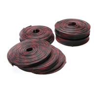 1M 5M 10M Expandable Braided Cable Sleeve Insulation Wire Protecting Nylon wire Sheathing 4 6 8 10 12 15 20 25mm(Black Red,25 mm,10 Meter)