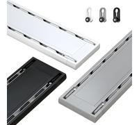 1m-5m Curtain Conjoined Double Track Rails Ceiling Mounting, Silence Double Row Ceiling Curtain Track, Aluminium Drapes Rails System for Bay Windows, Room Divider, Living Room(White,3.9m(12.8ft))