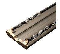1m - 5m Double Ceiling Track For Curtain, Curtain Pole Rail Track Double Corner Running, For Bedroom Bay Windows RV Room Divider(Color:Champagne,Size:4m/13.1ft)