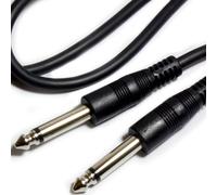Loops 1m 6.35mm Mono Male to Male Guitar Cable - ¼” Instrument Audio Jack Plug Lead