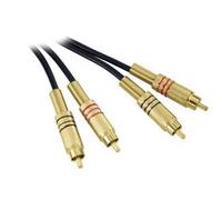 1m Adam Hall Twin Channel Audio Cable 2x Male RCA Phono to 2x Male RCA Phono