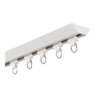 1M Aluminum ain Track with Smooth Rollers & End C - Perfect for Home & Office Window Treatments & Easy to Inll
