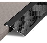 1M Aluminum Floor Transition Strip Door Bar,Floor Bar for Doorways Threshold Ramp Tile Laminate Planks,Bridge The Height is 30mm(Black,10cm)