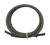 1M Black Gold PET Braided Cable Sleeve - Expandable High Density Protection for 2 to 20mm Cables(Black Gold,8mm)