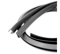 1m Black Rubber Edge Strip U Section, for Windows Hardware Seal Parts(Flat 10x14x12mm)