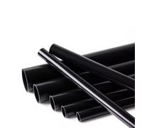 1M Black Thick Durable PVC Hard Rigid Round Tube 20/25/32/40/50mm for Drainage, Fish Tank, Wire and Cable Protection Accessories(32 * 2mm)