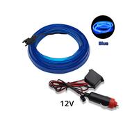 (1M, blue Cigarett) 1M/2M/3M/5M Universal Car Interior Lighting LED Strip Decoration Garland