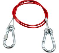 HowseHold Caravan Breakaway Cable - 1m x 3mm Heavy-Duty Trailer Breakaway Cable with Carabiner, Quick Fit Break Away Safety Cables, Quick Fit Emergency for Trailers and Caravan Accessories