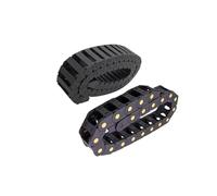 1M Bridge Type Plastic Drag Chain with End Connectors, 10x10mm, 10x15mm, 15x30mm, 18x37mm for CNC Router Engraving Machine Cable(7x7 mm)