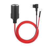 1m Car Cigarette Lighter with Fuses Kit Car Cigarette Lighter Adapter Add-a-Circuit TAP Adapter Lead 1.0mm Cable with 12V Fuse Holder for Mini Standard ATM APM Blade Fuses (Small)