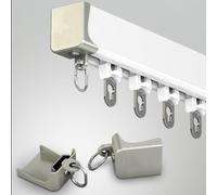 1M Ceiling Curtain Rod 3.4M 11.2FT Silent Roller Room Divider Easy Install Smooth Operation Perfect for Home Decor and Space Separation