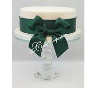 1M Christmas Colours Ribbon Set Including Bow for Cakes/Gift WRAP (50mm Green)