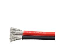 1M Copper Wire Silicone Rubber Cable Soft 8 10 12 14 16 18 20 22 24 26 28AWG 2Pins Flexible DIY LED Lamp Connector Black Red(5 Meters,18AWG)