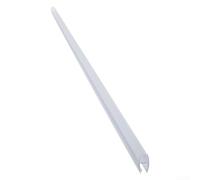 1m D-Shaped Shower Door Seal Strip 6/8/10/12mm Transparent PVC Glass Enclosure Gasket Water Barrier for Wet Dry Separation Bathroom Bottom Sweep Replacement No(6mm)