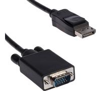 1m DisplayPort Male To VGA Plug Cable Lead 15 Pin Monitor PC Video Converter