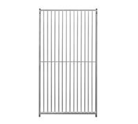 1m Dog Run Panel - 8cm Bar Spacing Silver