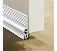 1M Door Bottom Sealing Strip Windproof Dust Stopper Guard Rain Weatherstrip Noise Reduction Insulator Sealer Home Hardware-White 50mm
