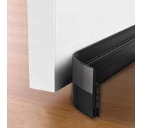 1M Door Draft Excluder Strip, Rubber Bottom Seal for Windproof & Sound Insulation, Easy-Install Adhesive Tape for Interior Doors, Wardrobes and Sliding Glass Doors