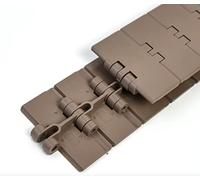 1m Flat Top Chain Conveyor for Beverage Line - 38.1mm Pitch 82.6mm Width POM Material Single Hinge Direct Transmission High Efficiency Conveyor System