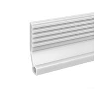 1m for Energy Door Improvement Strip Self Weather Home Dustproof Windproof Soundproof Draft Stopper TPE for Stripping Seal and Rubber Saving (Large White)