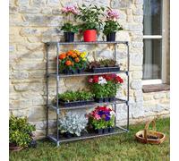 1M Garden Shelving Unit 4 Tier Outdoor Storage Greenhouse Shed Heavy Duty Home
