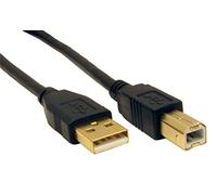 1m Gold Connectors Printer Cable USB High Speed A-B for Various Printers including Epson HP Brother Lexmark Canon Kodak Dell Laser Inkjet Scanner By Guilty Gadgets