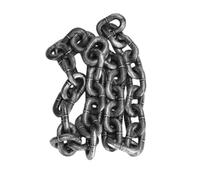 1m Halloween Simulation Plastic Chain Halloween Party Supplies Decoration Layout Decor Barrier Chain Performance Props Horror Chamber of Secrets Haunted House Costume Accessory Black
