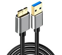 1m Hard Drive Cable,USB A to Micro B 3.0, 5Gbps Micro USB 3.0 External Hard Drive Cable Compatible with WD Elements,My Passport,Seagate Expansion,Toshiba Canvio,LaCie,Maxtor,Samsung Galaxy Note 3/S5
