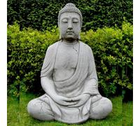 1M High Large Meditating Stone Cast Buddha Statue