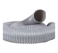 1m ID 32MM 40 45 50 55 60 65MM Grey Heavy-Duty PVC Flexible Dust Collection Hose, Plastic Ventilation Exhaust Thickened Corrugated Pipe(65mm)