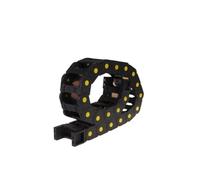 1M Length Black Nylon Cable Carrier Drag Chain 20x75/100/125 mm Bridge-type/Full-Closed