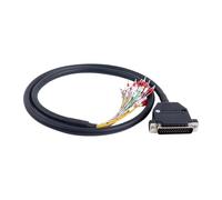 1M Length DB44 Male to Bare High Flex Shielded Cable D-SUB 44-Pin Connector to Single End Cable with Terminal