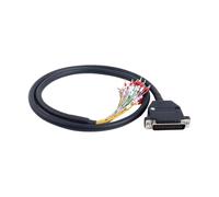1M Length DB44 Male to High Flex Shielded Cable D-SUB 44-Pin Connector to Single End Cable with Terminal