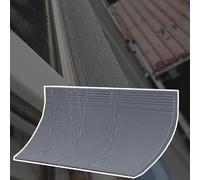 1m Length Drip Edge for Window, Self-Adhesive Rubber Rain Guard for Sliding/Casement Windows, Door Rain Drip Edge Exterior Weather Stripping(2 PCS,W 90MM)