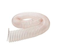1M Length Flexible Polyurethane Ducting Hose - 25mm to 70mm Inner Diameter, Transparent PU Duct for Abrasive Solids,Industrial Use, Temperature Resistant(Inner Diameter 25 Mm)