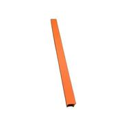 1M Length Profile Flat Sealing 6mm/8mm/10mm, Grey/Blue/Green Hard Track Cover Strips 10pcs(Orange,8mm)