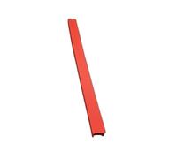1M Length Profile Flat Sealing 6mm/8mm/10mm, Grey/Blue/Green Hard Track Cover Strips 10pcs(Red,6mm)