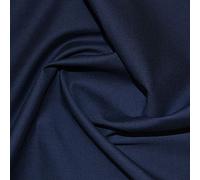 1m Navy Blue | 100% Cotton Plain Coloured Woven Poplin Fabric Cotton Material *Free UK Postage* Dark French Navy Blue Plain Colour Color Dressmaking Shirts Clothes Crafts Quilting