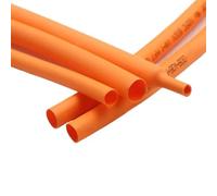 1M Orange 2:1 Heat Shrink Tubing, Dia 1-50mm Heat Shrink Tube Polyolefin Cable Sleeve Wire Cable Insulated Sleeve(2mm x 1 Meter)