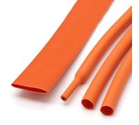 1M PE Heat Shrink Tubing Orange 3:1 Adhesive Lined