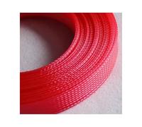 1M PET Expandable Cable Sleeve 2mm ~ 40mm Tight Braided High Density Hardness Insulate Line Protect Wire Wrap Gland Sheath(UV Pink,20mm)
