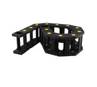 1M Plastic Drag Chain Bridge Non-Open End Connector Drag Chain Rack For Milling Machine Tool Drive Chain(18x50 mm,Closed)